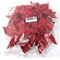 6-Pack: Sparkling Red Glitter Poinsettia Flower Picks - 8.5&#x22; Wide